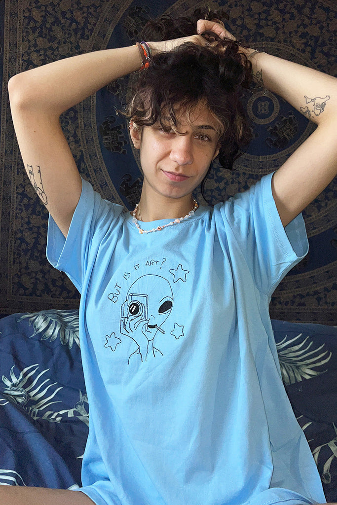 front view of But Is It Art? Tee