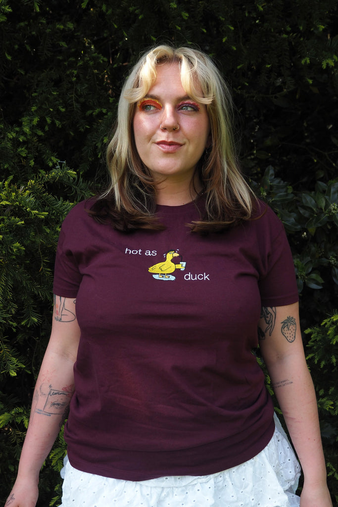 front view of Hot as Duck Tee